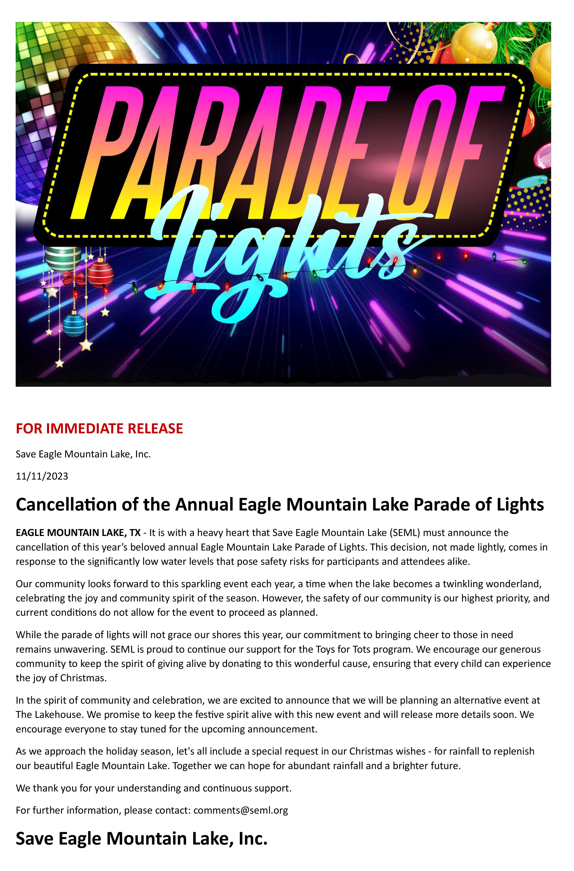 Press Release